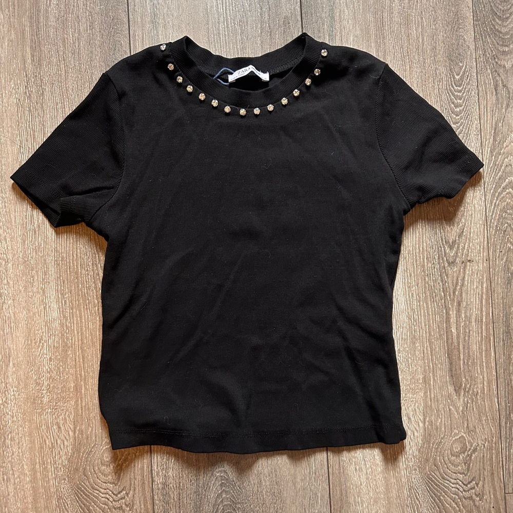Zara t-shirt with studs